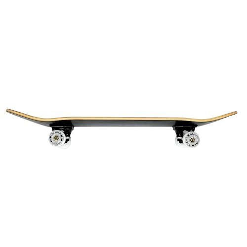 Yocaher Poker Series Pro Complete Skateboard 7.75” x 31” – Double Kick Concave Deck, ABEC-9 Bearings, 54mm Wheels, Aluminum Alloy Trucks, BlackWidow Grip Tape – Trick Skateboard for Beginners & Teens - color: Ace of Spades Black