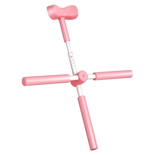 Back Stretcher Yoga Stick Upper Body Alignment Stretching Bar | Exercise Cross Stick for Home Apartment Bodybuilding Fitness Workout After Sports - color: Pinkk
