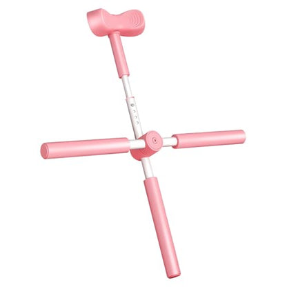 Back Stretcher Yoga Stick Upper Body Alignment Stretching Bar | Exercise Cross Stick for Home Apartment Bodybuilding Fitness Workout After Sports - color: Pinkk