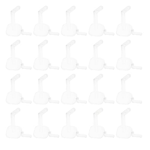50PCS Transparent Pegboard Hooks Plastic Hanging Board Pegs for Home Office Commercial Use Easy Install Versatile Display and Storage Accessories