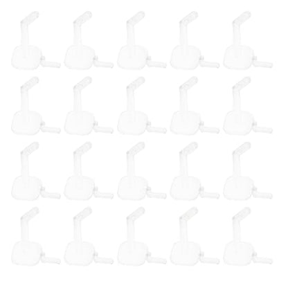 50PCS Transparent Pegboard Hooks Plastic Hanging Board Pegs for Home Office Commercial Use Easy Install Versatile Display and Storage Accessories