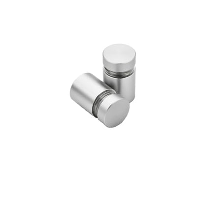 Aluminum Standoff Wall Mounts Screws, Satin Chrome 12 Packs 1/2 x 1/2 Inch | aluminum Sign Standoff screws, Standoff Mounting Hardware, Wall Spacers, For Acrylic frames Signs, satin chrome - color: Satin Chrome