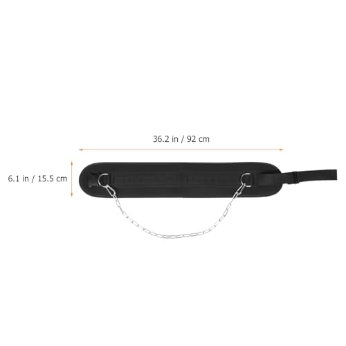 Weightlifting Waist Belt with Heavy Duty Chain for Men Training Equipment for Weighted Pull Ups Dips Squats Contoured Support for Muscle Strengthening and Bodyweight Exercises
