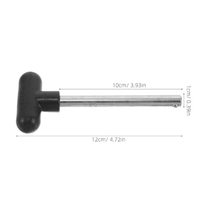 Weight Stack Pins Chromium-Plated Steel with T-Shaped Handle and 2pcs Heavy Duty 3/8" Diameter 4" Locking Space, Compact High Strength Pins for Weight for Home Gym Equipment