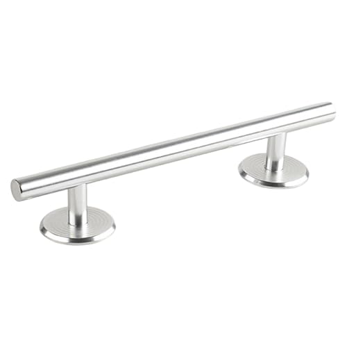 DYNWAVE Fingerboard Rail, 10 Inch Aluminum Alloy Grinding Ramp for Trick Training and Park Setups, Round Silver - size: Round Silver