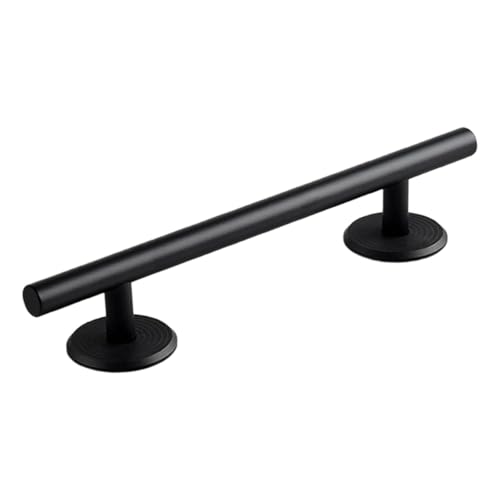 Simhoa Professional Fingerboard Rail, 20cm Skateboard Obstacle Rod with Stable Base, Mini Fingerboard Deck Fingerboard Ramp, Party Favor, Skatepark Accessory for Fingerboard Players, Round Black - color: 20cm Round Black