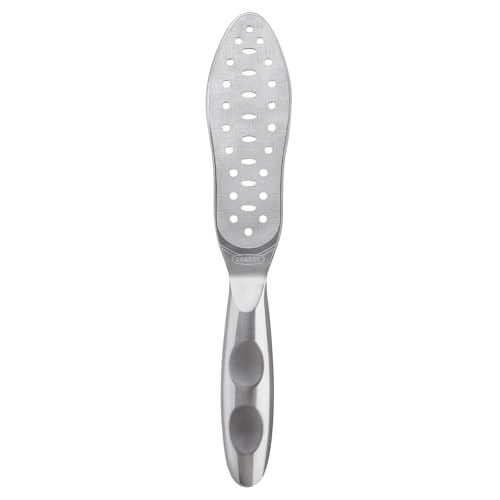 Foot File Callus Remover Stainless Steel Double Sided Foot Scraper, Foot Rasp for Dry and Wet Skin, Pedicure Tool for Feet Hard Skin and Cracked Heels