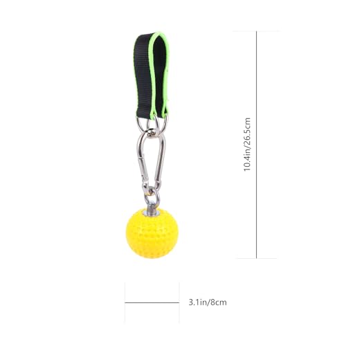 Mikinona Wrist Exercise Grip Ball with Hanging Rings, Hand Grip Training Ball for Climbing and Finger Strength, Strength Exerciser for Pull-up and Rock Climbing Training Random Color
