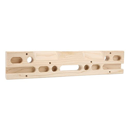 Rock Climbing Fingerboard, 19.7x3.9x1.2in Wooden Hand Grip Strengthener Professional Forearm Exerciser Climbing Training Hangboard Fingerboard