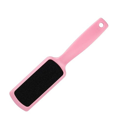 3pcs Double-Sided Foot Grinding Tool Rosy Stainless Steel Foot File Pink Sandpaper Grinding Boards for Callus Removal and Smooth Skin for Home Professional Use