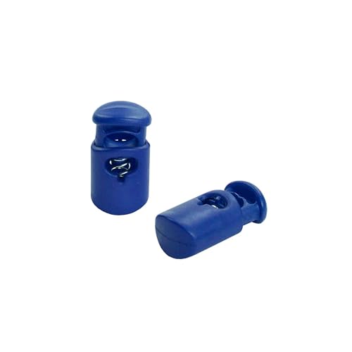 West Coast Paracord Single Hole Heavy Duty Plastic Cord Lock Clamp Toggle Stop Slider for Paracord, Drawstrings, Bungee Cord, Accessory Cordage – 10 Pack, Blue - color: Blue, size: 10 Pack