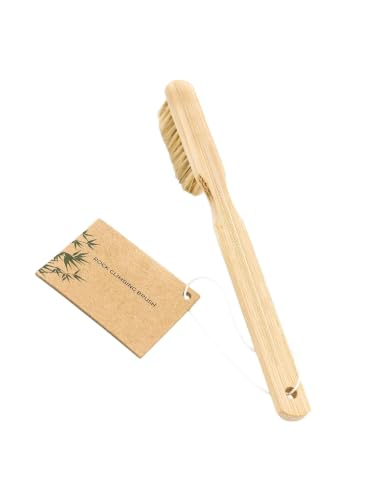 Rock Pocket Care Brush for Climbers, Wood Handle Fiber Head Design, Compact 20cm/7.87in Tool for Chalk Buildup, Gym Routes and Climbing Holds