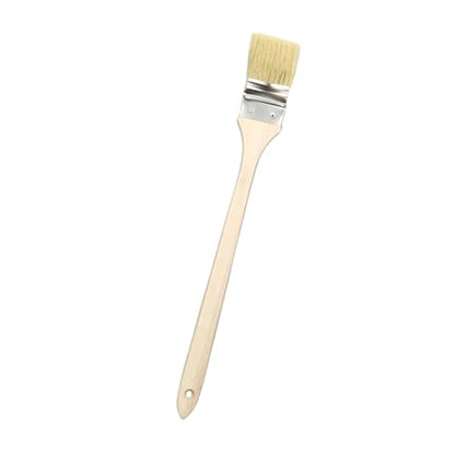 Tool with Comfortable Wooden Grip for Deeply Long Curved Head Scrub Brush Extended Reach Extension - size: D