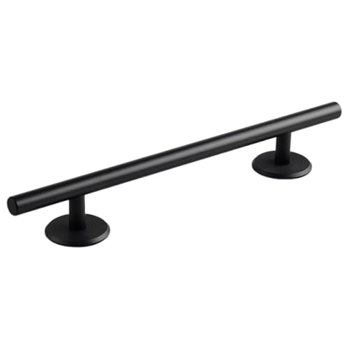 Simhoa Fingerboard Round Rail, 25cm Stainless Steel Skateboard Obstacle with Stable Base for Fingerboard Parks and Trick Practice - color: 25cm Round Black