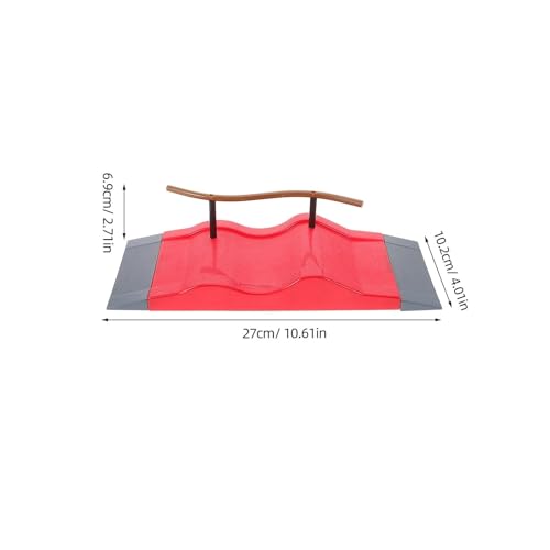 Fingerboard Obstacles Mini Skateboards Smooth Surface Plastic Skate Park Accessories with Fingerboard Wheels and Complete Tool Kit(B1) - color: B1