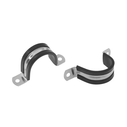 Rubber U Clamps,Two Hole U-Tube Strap Clamp Set,SAFYY EPDM Rubber Cushioned Insulated Clamp Rubber Lined Mounting U Brackets,U Shaped Pipe Tube Wire Clamps Clips Conduit Clamps (M27|1-1/16",20PCS) - size: M27|1-1/16",20PCS