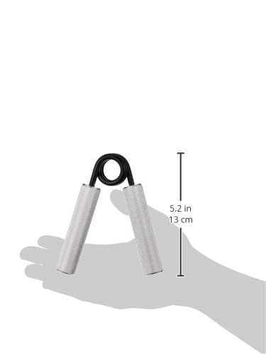 Grip Strengthener, 100 lb Silver Aluminum, Stainless Steel - size: 100 lb