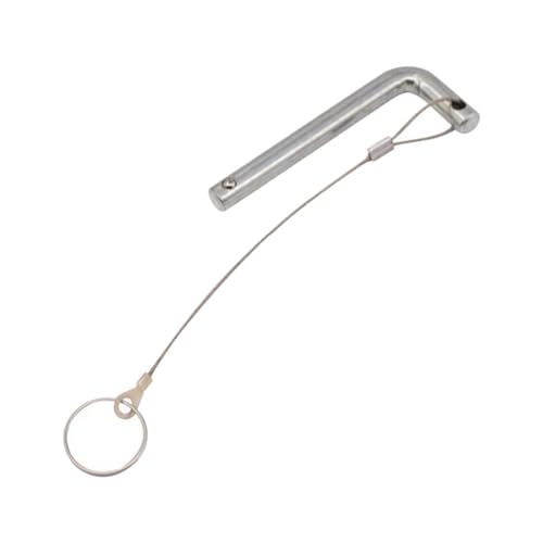 Weight Stack Pin with Pull Rope Portable Heavy Duty L Shaped Handle Weight Loading Pin for Fitness Device Accessories - size: 10mmx125mm