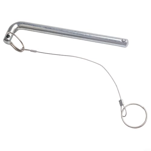 Metal Weight Stack Pin Selector with Pull Rope for Gym Fitness Equipment 10x125mm Silver Replacement Accessory Standard Size Secure Attachment Prevent Loss for Weight Machines Home or Commercial Use