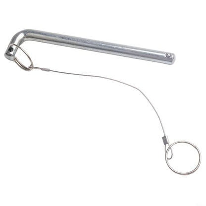 Metal Weight Stack Pin Selector with Pull Rope for Gym Fitness Equipment 10x125mm Silver Replacement Accessory Standard Size Secure Attachment Prevent Loss for Weight Machines Home or Commercial Use