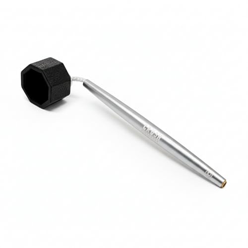 Crush Billiards Aluminum Chalk Holder – Octagon Cue Chalk Case for Predator 1080 Chalk – Upgraded Build with Extra Length & Balanced Weight – Non-Magnetic Billiards Accessory for Pool Players & Pros - color: Silver