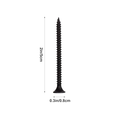 INOOMP Black Hardened Self Tapping Screw Set, 140pcs Round Head Cross Screws with 30 Caps and 20 Expansion Anchors, Multi-Purpose Household Fixing Hardware Kit for Electrical and Cabinet