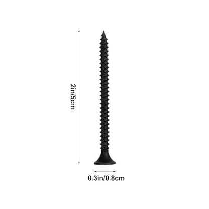 Cabilock Black Hardened Self Tapping Screws Set with Caps and Expansion Anchors, 180pcs Multi-Function Fixing Screws Kit for Repairing and Cabinet Assembly