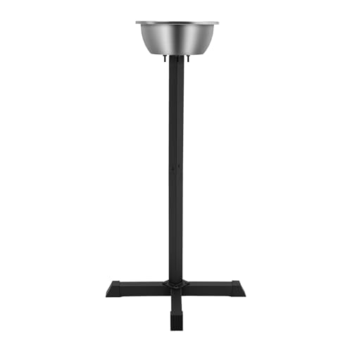 Portable Gym Chalk Stand, 21.6" x21.6" x42.3" Freestanding Gym Chalk Holder with Bowl Bucket Gymnastics Rock Freestanding Portable Chalk Stand Hangers Chalks Rock for Weightlifting