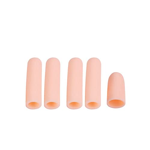 15 Pcs Gel Finger Cots, Finger Protector Brace, Silicon Tubes Insulation Fingerstall Sleeves Support Gloves Pain Relief for Trigger Finger, Hand Eczema, Finger Cracking, Finger Arthritis