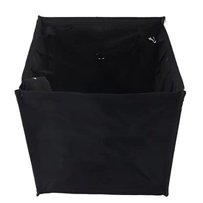 Rock Tree Climbing Rope Storage Basket Portable Folding Throwing Cord Frame Bag Heavy Duty Nylon Organizer Gear Equipment Carrier Pouch Black Outdoor Adventure