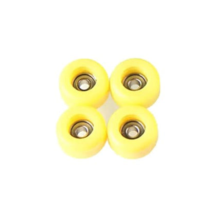 Fingerboard Wheels 10Set Professional PU+Metal Urethane CNC Bearing Wheel for Wooden Fingerboard Wheels(-YW) - color: -Yw