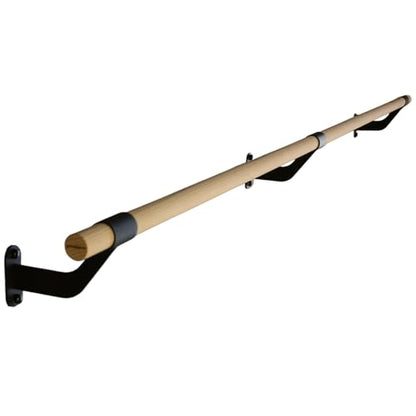 Wall-Mounted Ballet Barre for Home Dance, Exercise, Fitness, Stretching - Made in USA - size: 10 ft