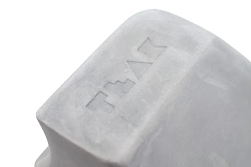 Teak Tuning Monument Series Concrete Fingerboard Wave Obstacle - 4.25" Wide, 2" Tall - Ultra Premium, Super Durable Polymer Modified Concrete - Sterling Gray Colorway