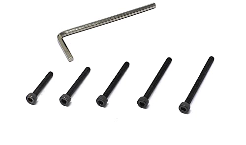 iexcell 100 Pcs M3 x 20/25/30/35/40 Alloy Steel 12.9 Grade Hex Socket Head Cap Screws Bolts Assortment Kit, Black Oxide Finish - size: M3 x 20/25/30/35/40mm