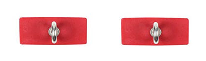 Atomik Rock Climbing Holds 2 inch Hanging Grip Training Blocks Set of 2 in Red for Grip and Strength Training