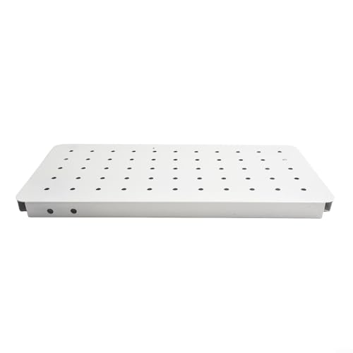 Storage Pegboard Wall Mount Organizer Kit For Home Office Craft Room, Metal Hanging Board With Hooks For Tools Supplies Ornaments Display, No Drilling Installation(A)