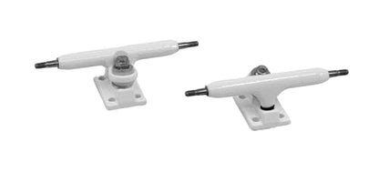 36mm Prodigy Gen2 Pro Fingerboard Trucks - Pro Style Base and Hanger with Custom Pivot Tuning and Pro Duro Bubble Bushings - White Colorway - color: White, size: 36mm