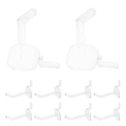 50pcs Plastic Pegboard Hooks 5cm Small Hanging Board Hooks for Garage Organization and Workshop Tool Storage