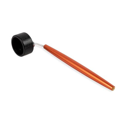 Aluminum Circle Pool Chalk Holder - Use with TAOM Pyro or TAOM V10 Chalk - Slip-in Pocket Pool Cue Chalk Holder - Cover Billiard Supplies - Snooker Accessory Chalk - color: Orange
