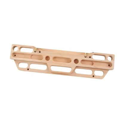 Climbing Fingerboard, 21.65 x 5.51 in Wood Hangboard with Jugs Slopers and Finger Holds, for Indoor Outdoor Rock Climbing Training