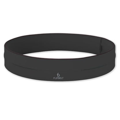 FlipBelt Classic Running Belt, Phone Holder for Running, Money Belt Pouch - color: Carbon, size: Small