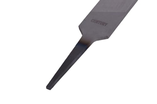 Century Drill & Tool 4054 Mill Bastard Hand File, 12” | Single cut, single-cut teeth, sharpening & smoothing, flat surface finishing, high carbon steel - size: 12 Inch