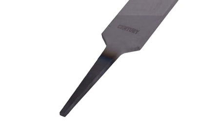 Century Drill & Tool 4054 Mill Bastard Hand File, 12” | Single cut, single-cut teeth, sharpening & smoothing, flat surface finishing, high carbon steel - size: 12 Inch