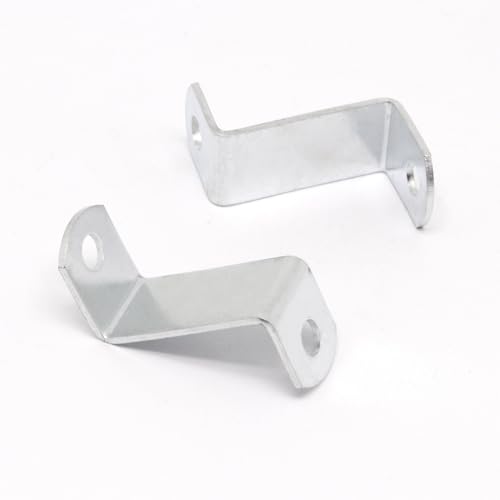 Offset Clips for Picture Framing, Z-Shape Canvas Mounting Clips with Mounting Hole, with Screws (20pcs, 25mm) - size: 25 mm