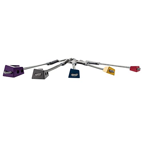 TRANGO Offset Nuts Wire Taper | Rock Climbing Passive Anchor Protection - color: 5 Pack: 7-11
