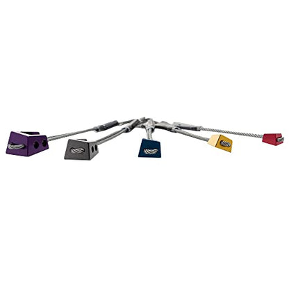 TRANGO Offset Nuts Wire Taper | Rock Climbing Passive Anchor Protection - color: 5 Pack: 7-11