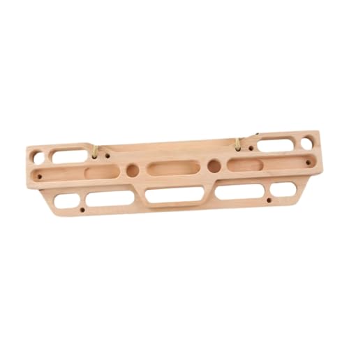 Climbing Fingerboard, 21.65 x 5.51 in Wood Hangboard with Jugs Slopers and Finger Holds, for Indoor Outdoor Rock Climbing Training