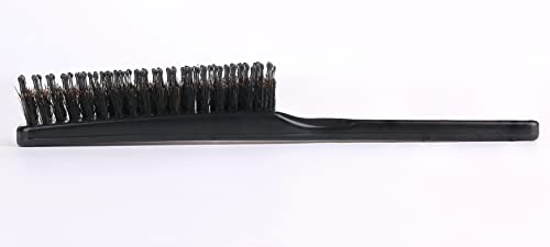 PERFEHAIR Boar & Nylon Bristle Paddle Hairbrush for Women & Men, Black - For Wet, Dry Thin, Thick, Curly Hair Smoothing, Styling, Detangling