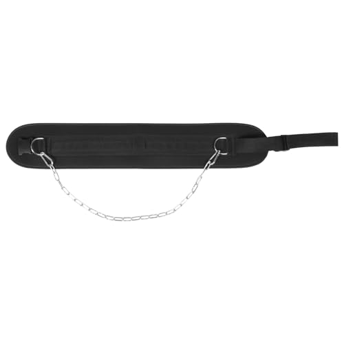 HANABASS Dipping Belt with Chain Heavy Duty Weight Dip Belt for Pull-up and Weightlifting Strength Training Fitness Equipment with Thickened Iron Plate for Muscle Resistance