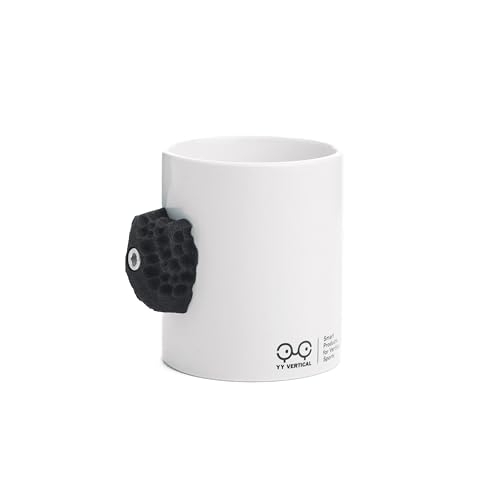 YY Vertical Climbing Mug Evo, Pinch Mug for Rock Climbers and Boulderers, Indoor Bouldering Grip Cup, Unique Gift, Black - color: Black